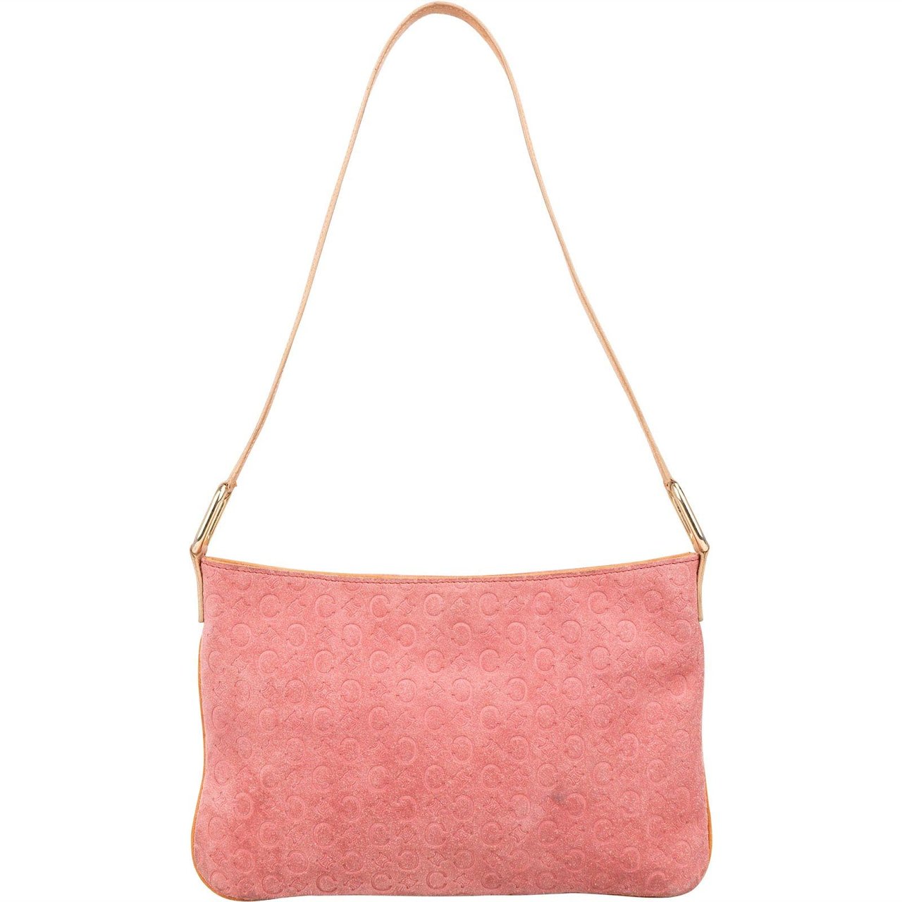 Celine Celine Suede C Macadam Monogram Shoulder Bag Rood