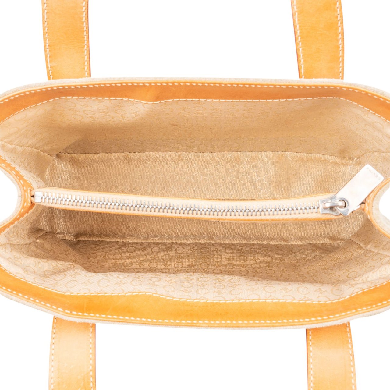 Celine Celine Suede Monogram Macadam Handbag Beige