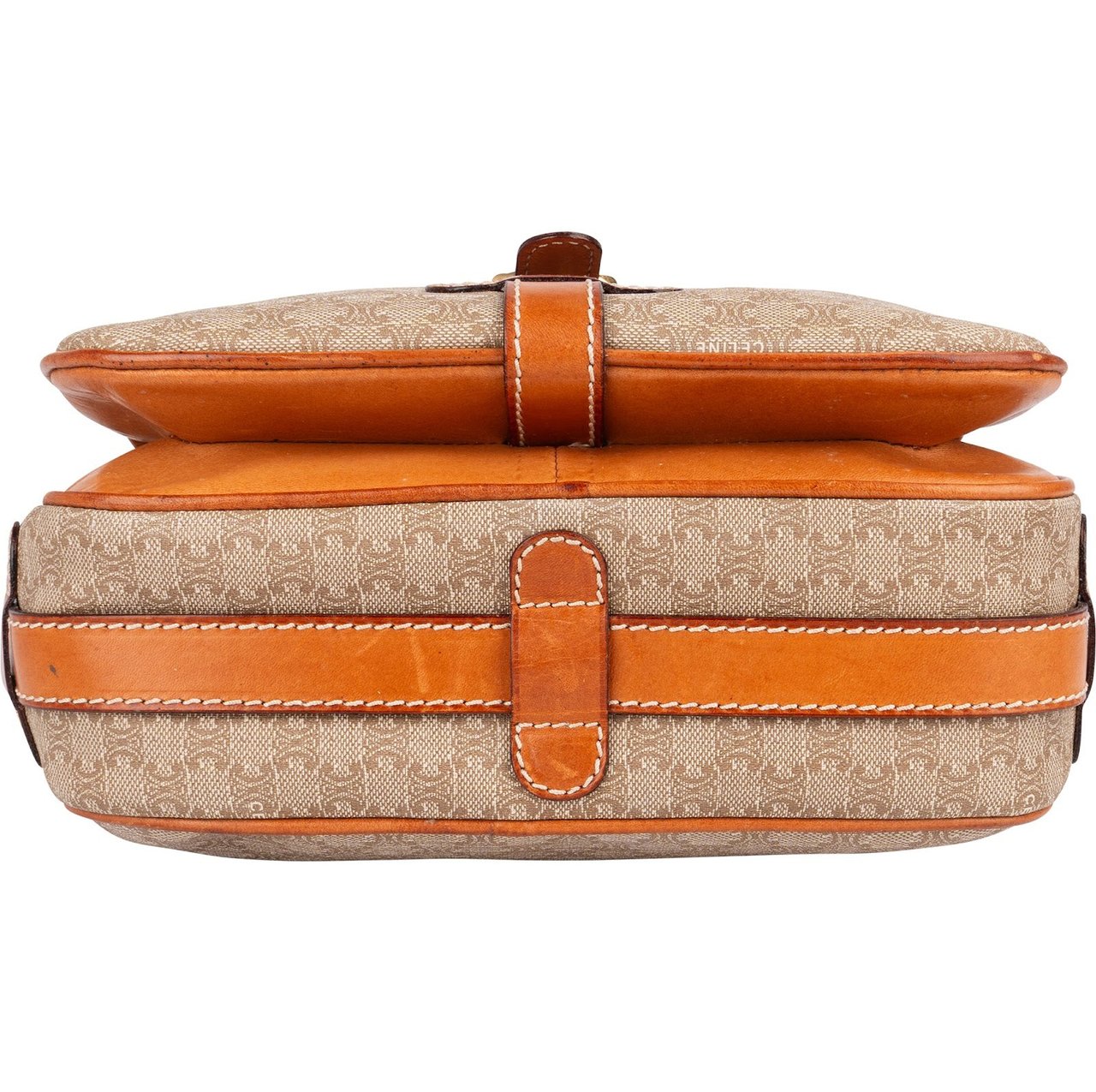 Celine Celine Monogram Macadam Crossbody Bag Bruin