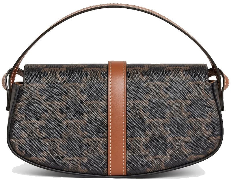 Celine Celine Triomphe Tabou Shoulder Bag Bruin