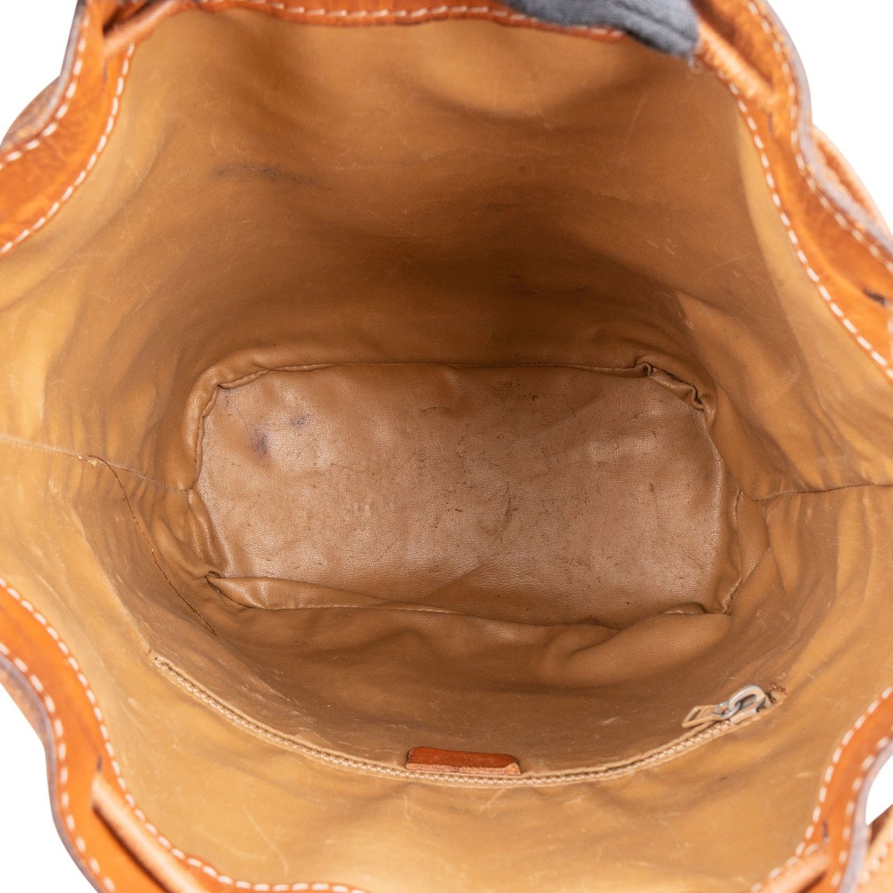 Celine Celine Monogram Macadam Canvas Drawstring Bucket Shoulder Bag Bruin