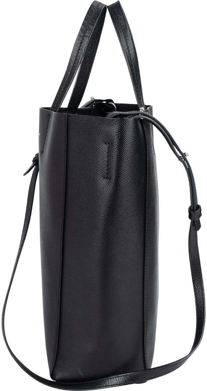 Celine Céline Grained Calfskin Vertical Cabas Crossbody Handbag Zwart