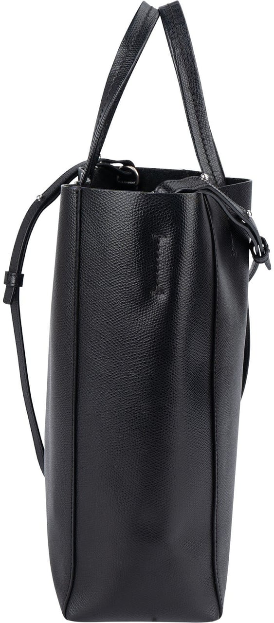 Celine Céline Grained Calfskin Vertical Cabas Crossbody Handbag Zwart