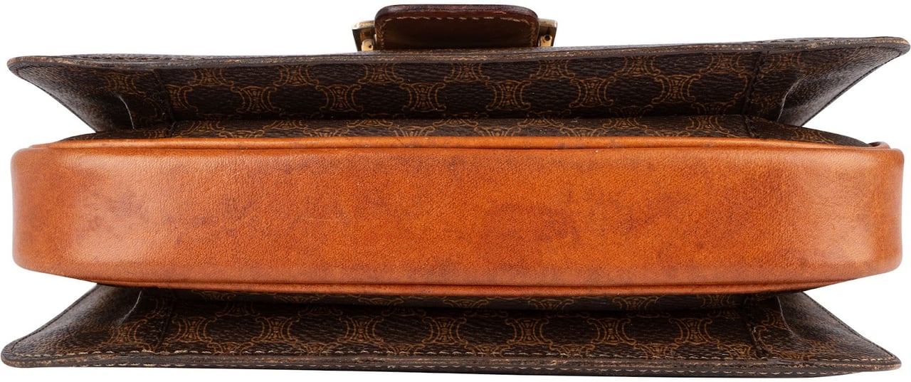 Celine Celine Macadam Triomphe Crossbody Bag Bruin