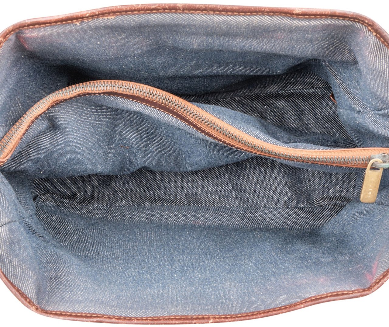 Celine Celine Macadam Denim Boogie Handbag Blauw