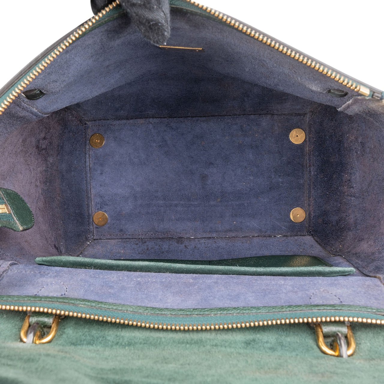 Celine Celine Dark Green Leather Belt Handbag Donkergroen