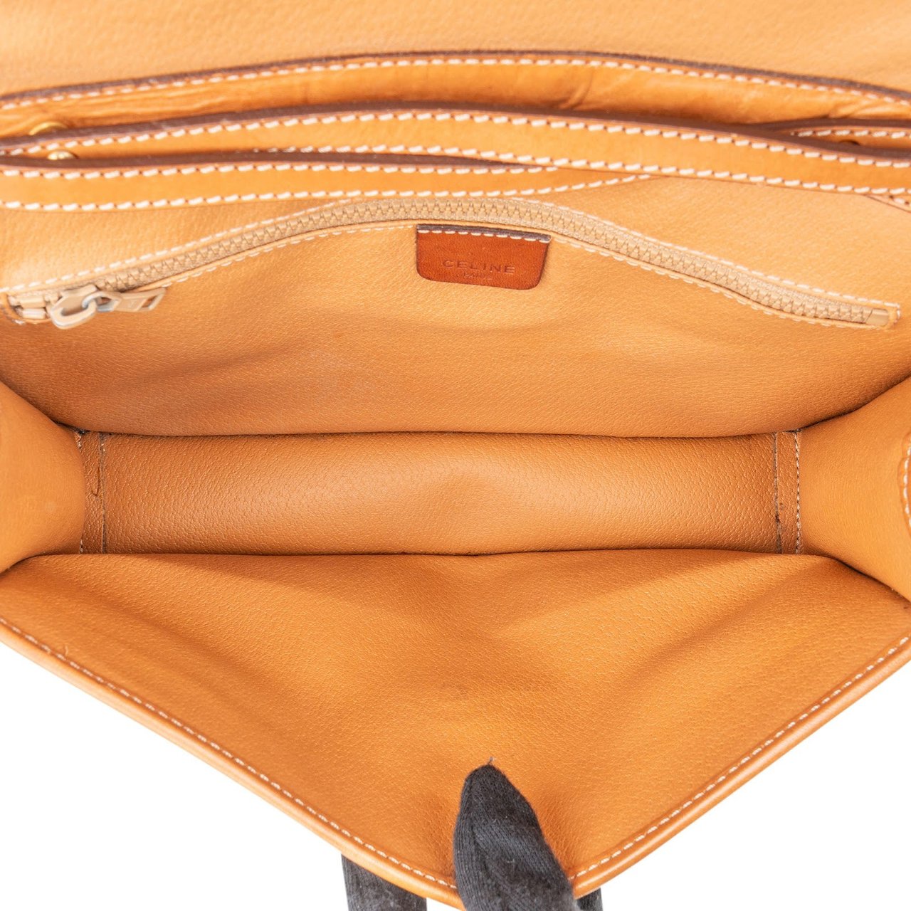 Celine Celine Macadam Monogram Flap Shoulder Bag Bruin