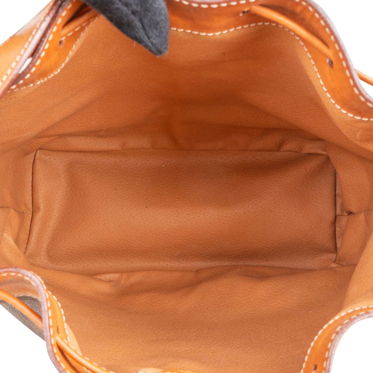 Celine Celine Monogram Macadam Canvas Drawstring Bucket Shoulder Bag Bruin