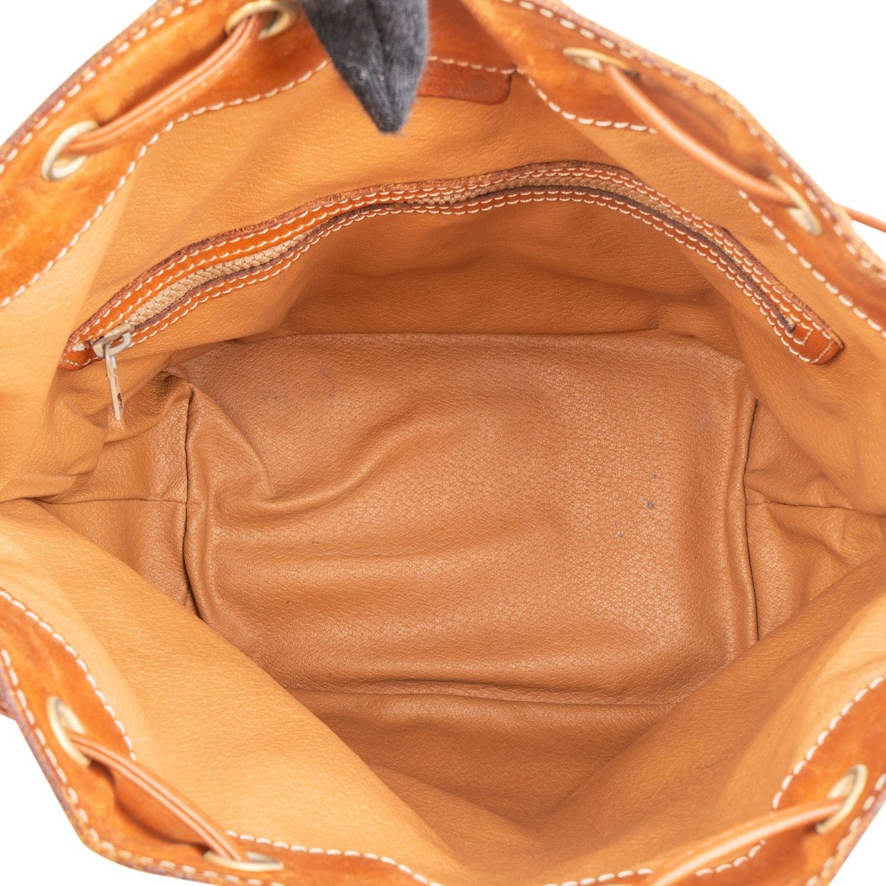 Celine Celine Monogram Macadam Canvas Bucket Shoulder Bag Bruin