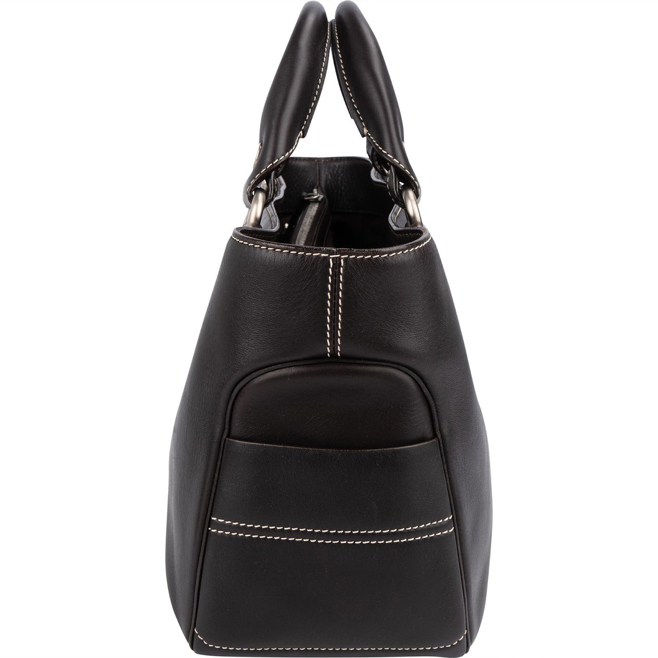 Celine Céline Leather Boogie Handbag Zwart