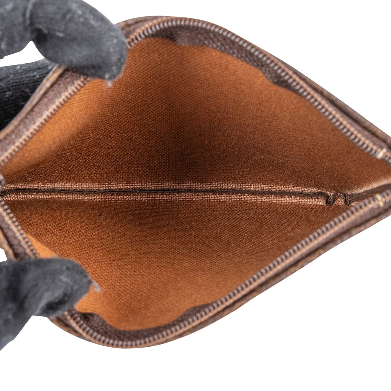 Celine Celine Maccadam Monogram Chain Pouch Bruin