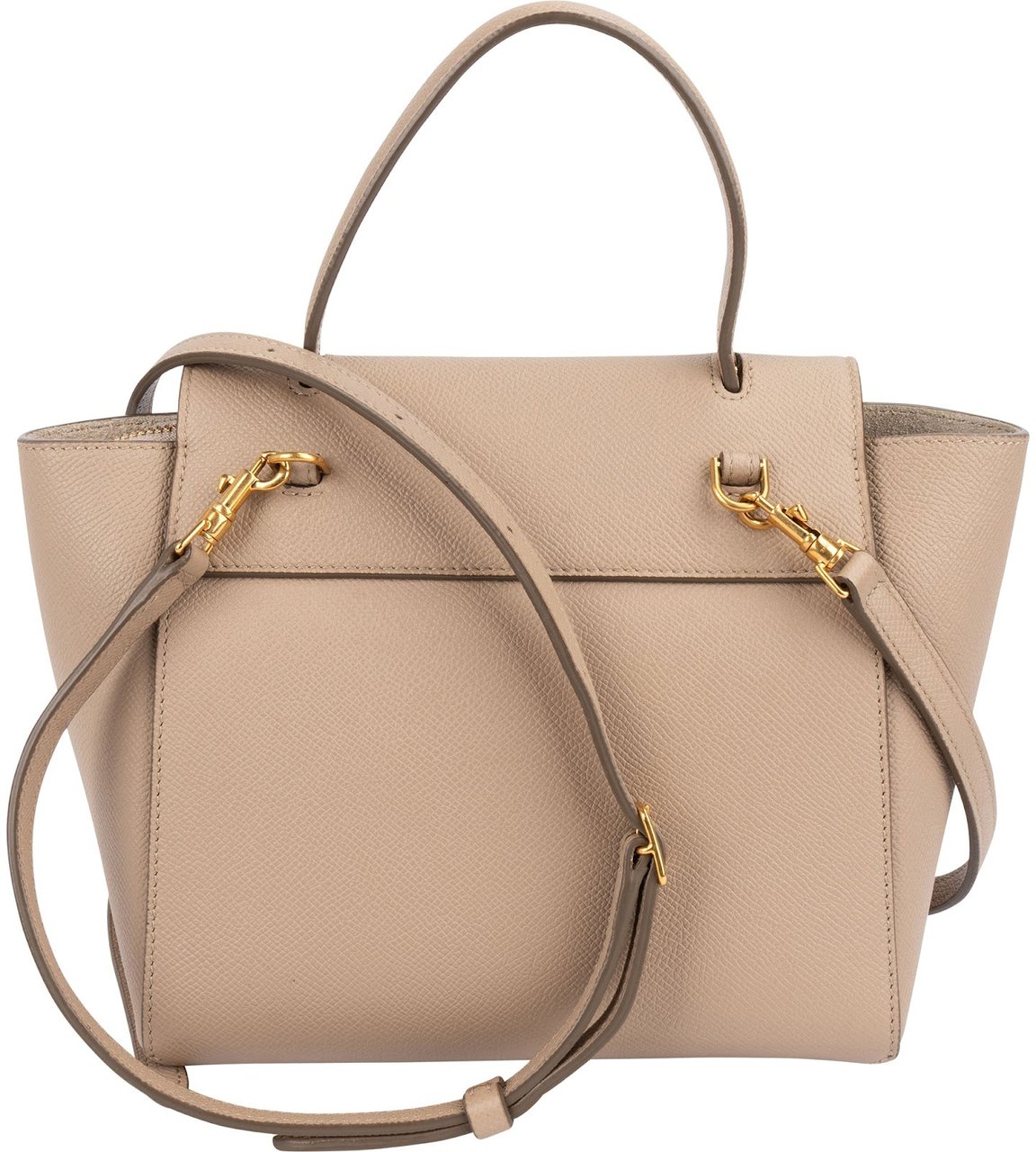 Celine Celine Grained Leather Belt Nano Handbag Beige