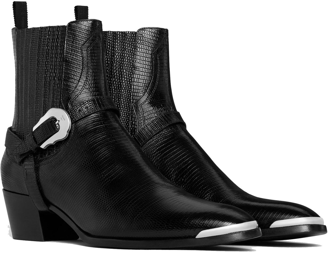 Celine Celine Western Chelsea Isaac Harness Boots Zwart