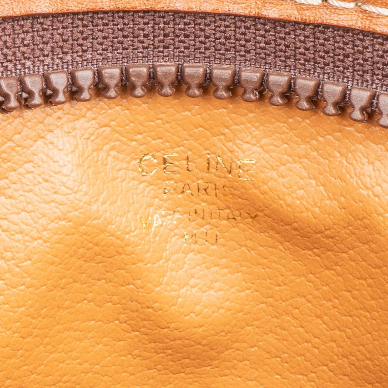 Celine Celine Macadam Monogram Canvas Clutch Bruin