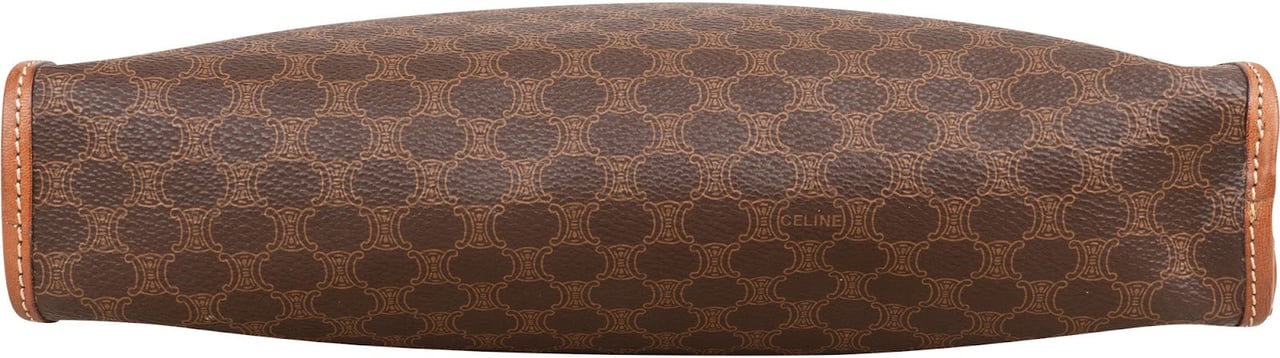 Celine Celine Macadam Monogram Canvas Clutch Bruin