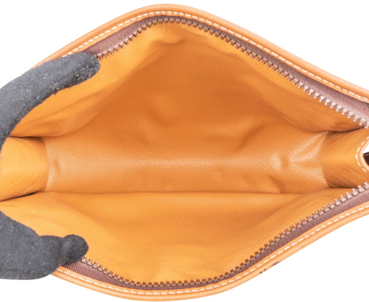 Celine Celine Macadam Monogram Canvas Clutch Bruin