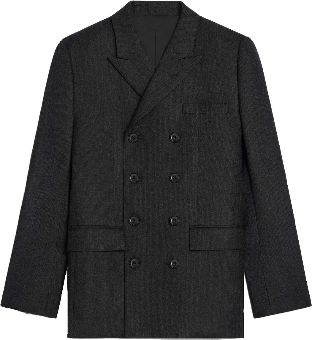 Celine Céline Wool Blazer Jacket Grijs