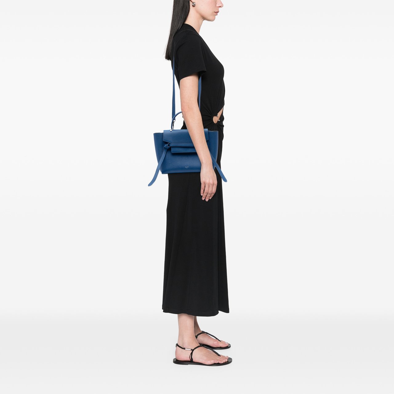 Celine Micro Grained Calfskin Belt Bag Blauw