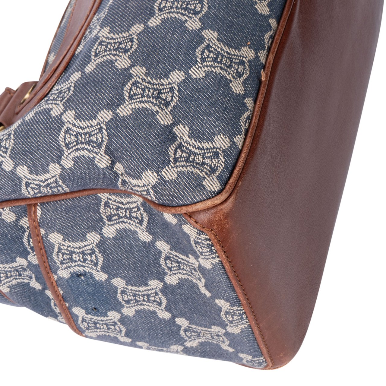 Celine Celine Denim Maccadam Monogram Boogie Handbag Divers