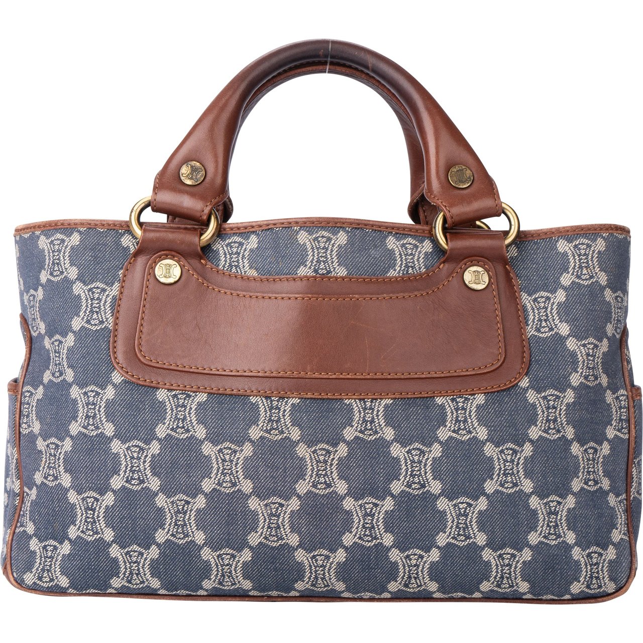 Celine Celine Denim Maccadam Monogram Boogie Handbag Divers