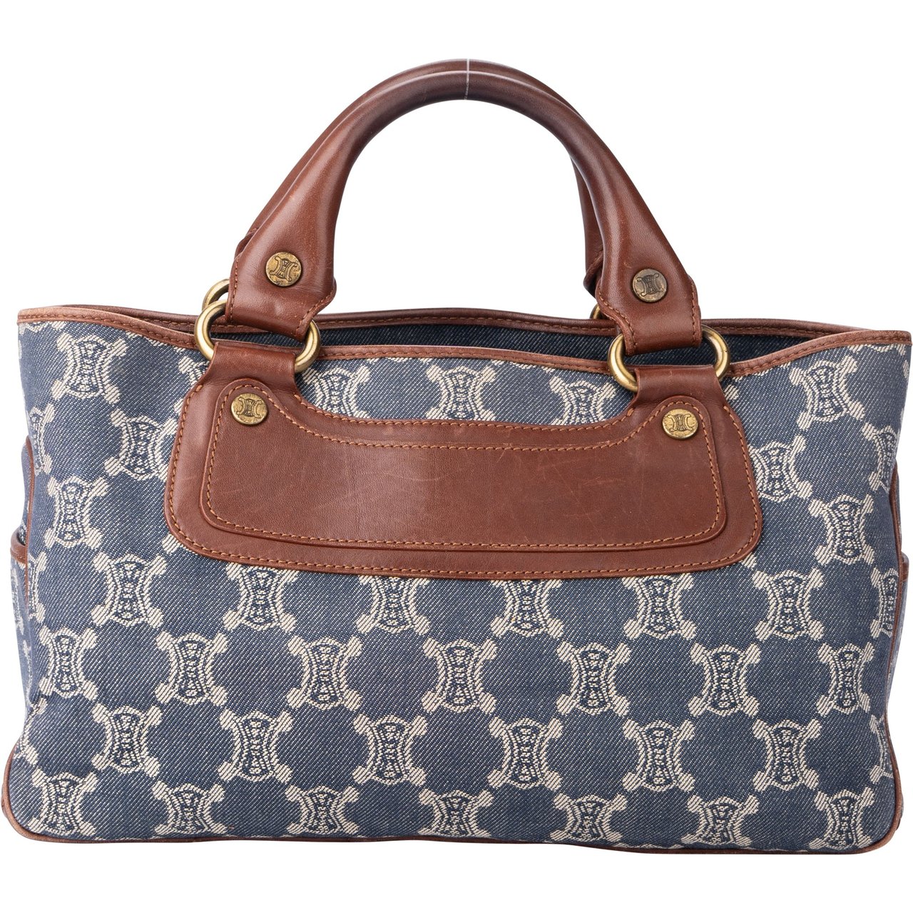 Celine Celine Denim Maccadam Monogram Boogie Handbag Divers
