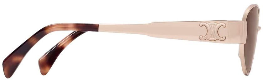 Celine Metal Triomphe Sunglasses Bruin