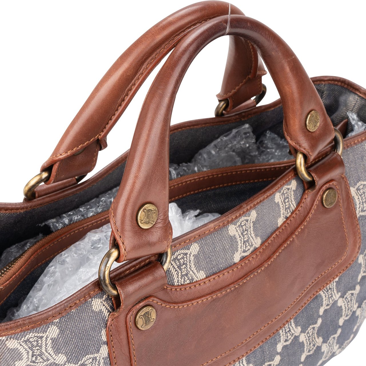 Celine Celine Denim Maccadam Monogram Boogie Handbag Divers