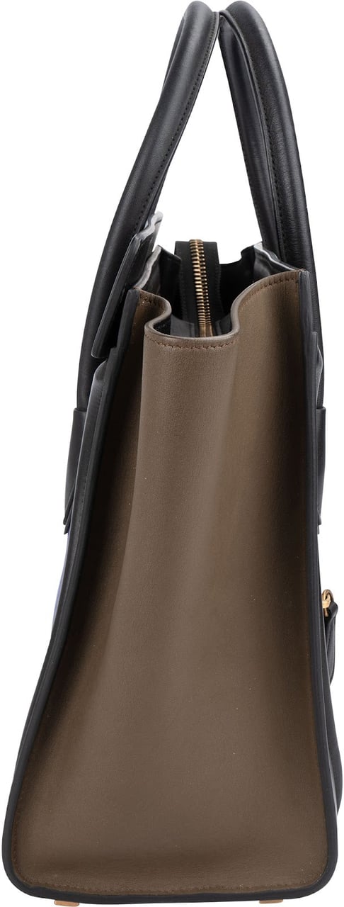 Celine Céline Tricolor Leather Luggage Handbag Blauw