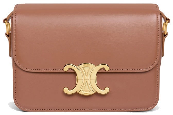 Celine Celine Teen Triomphe Shoulder Bag Bruin