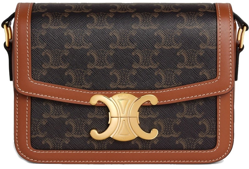 Celine Celine Teen Triomphe Bag Bruin