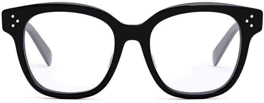 Celine 3 Dots Square Acetate Frame Eyeglasses Wit
