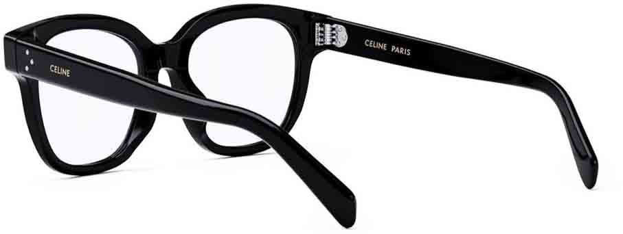 Celine 3 Dots Square Acetate Frame Eyeglasses Wit