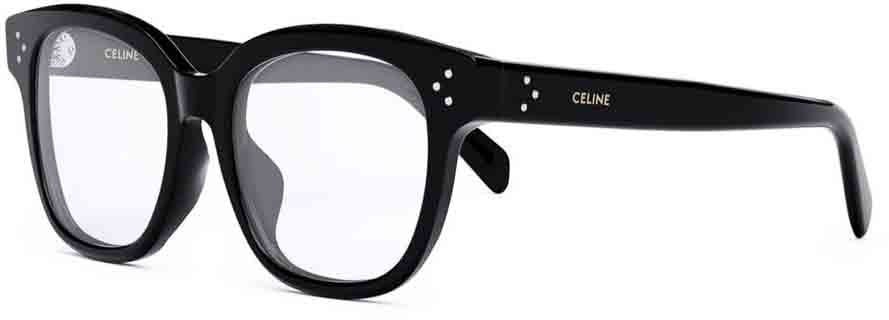 Celine 3 Dots Square Acetate Frame Eyeglasses Wit