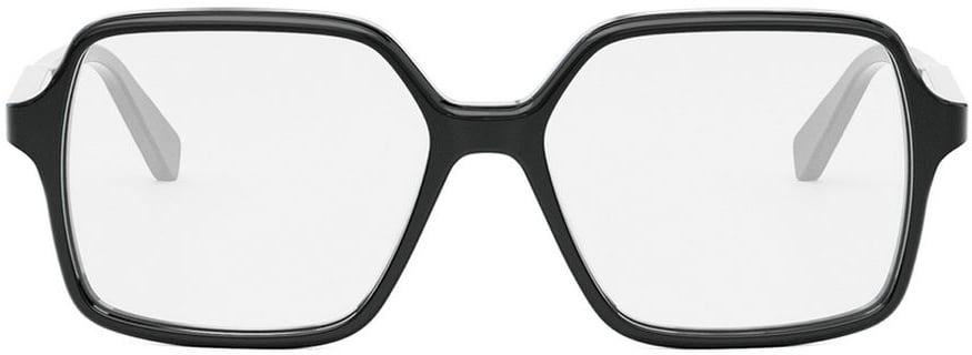 Celine Thin Oversized Square Acetate Frame Sunglasses Wit