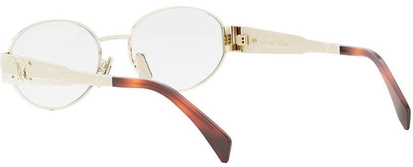 Celine Cl50140u Oval Gold-tone Eyeglasses Wit