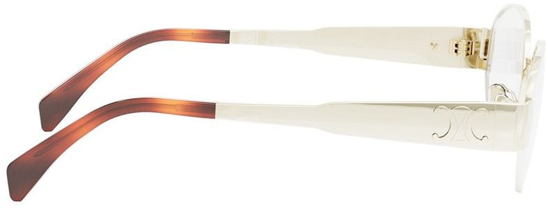 Celine Cl50140u Oval Gold-tone Eyeglasses Wit