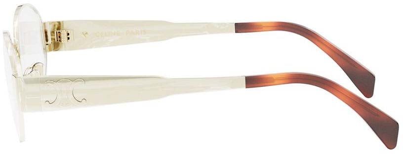 Celine Cl50140u Oval Gold-tone Eyeglasses Wit