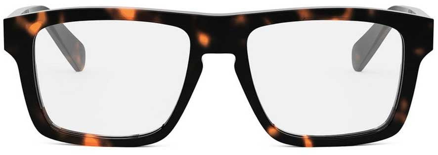 Celine Cl50160i Rectangular Tortoiseshell Eyeglasses Wit