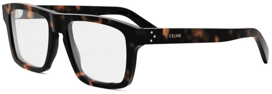 Celine Cl50160i Rectangular Tortoiseshell Eyeglasses Wit