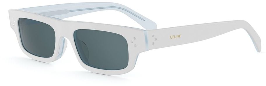 Celine CL40337U 3 Dots HD 22V White Eyewear Blauw