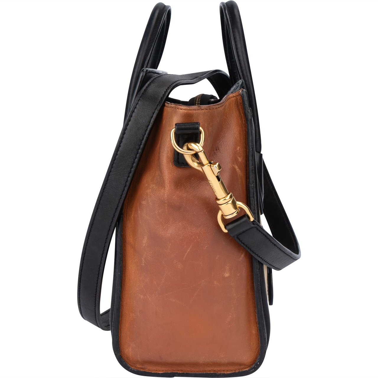 Celine Celine Tricolor Leather Luggage Handbag Divers