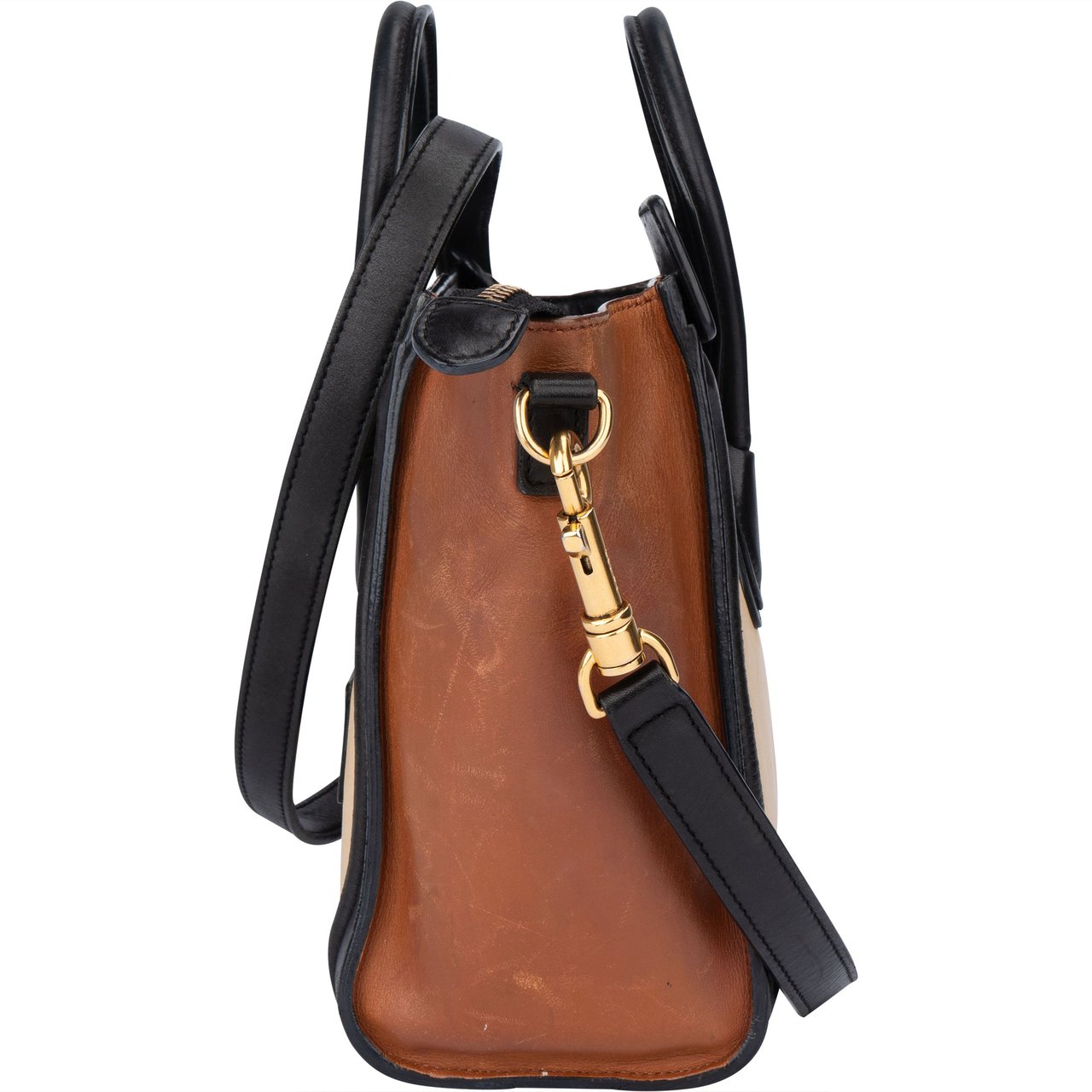 Celine Celine Tricolor Leather Luggage Handbag Divers