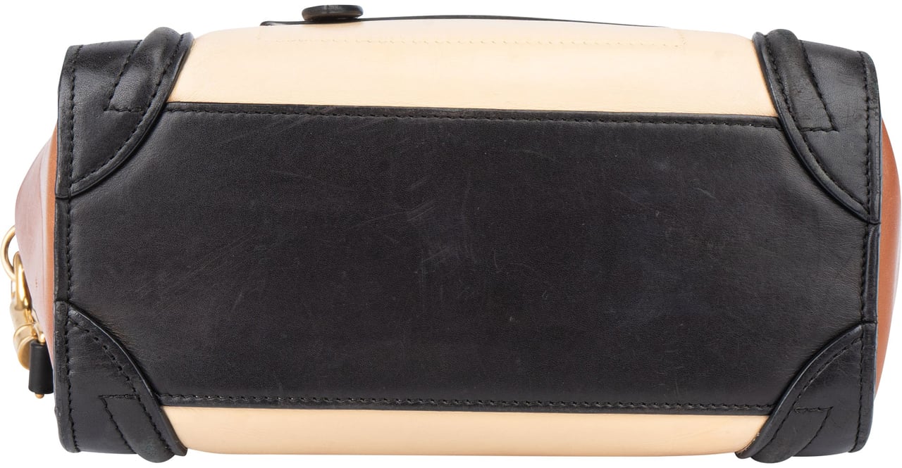 Celine Celine Tricolor Leather Luggage Handbag Divers