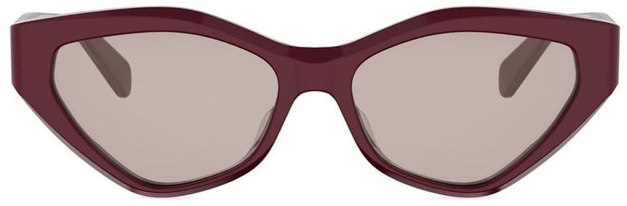 Celine Triomphe Acetate Cat-Eye Sunglasses With Triomphe Logo Roze