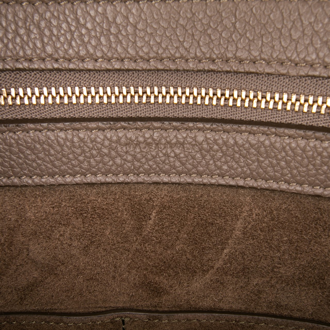 Celine Small Leather Phantom Cabas Tote Bruin