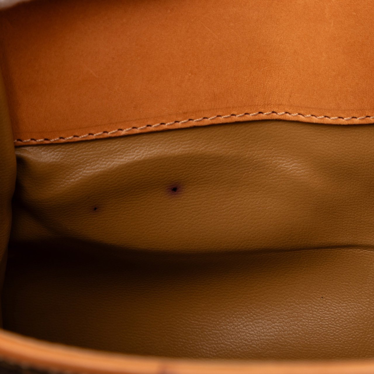 Celine Macadam Coated Canvas Clutch Bruin