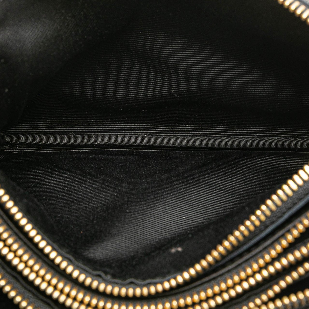 Celine Small Sequin Trio Crossbody Zwart