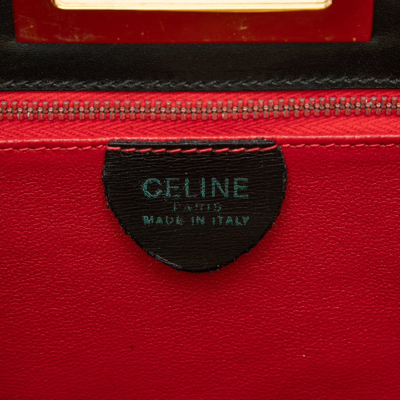 Celine Leather Handbag Zwart
