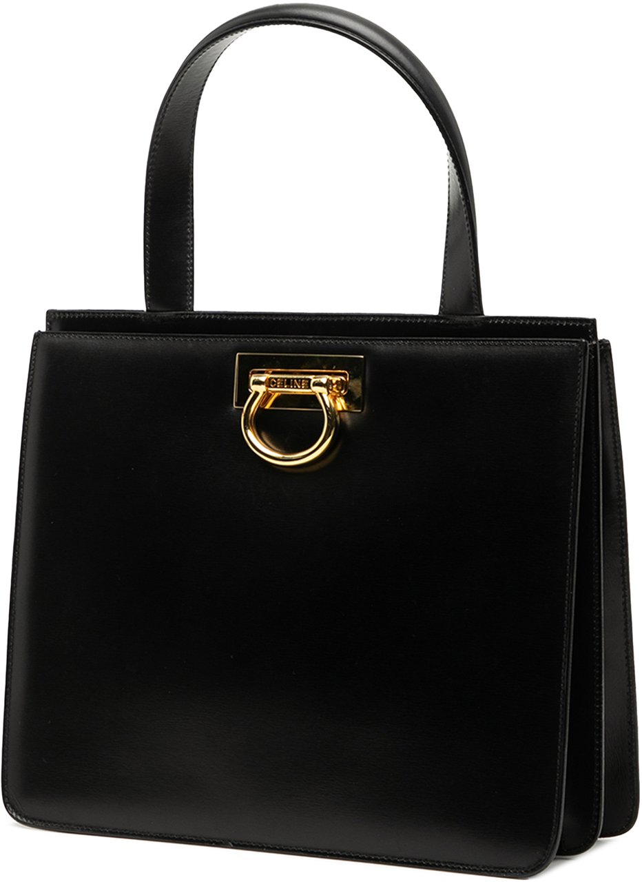 Celine Leather Handbag Zwart