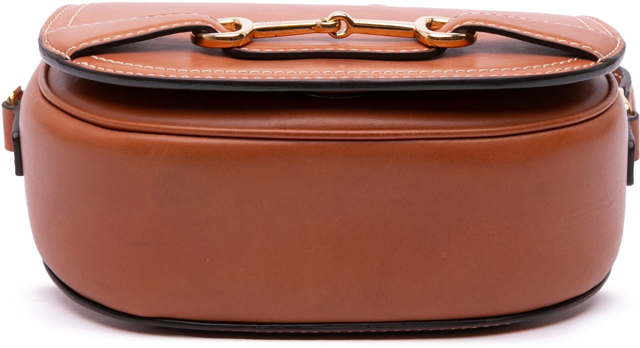 Celine Small Leather Crecy Flap Crossbody Bruin